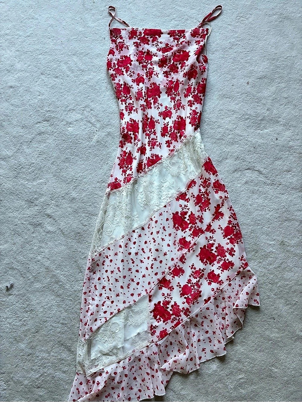 Jessica Simpson Floral Maxi Dress in Pink & White Size Medium